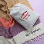 Personalised Soft Cotton Sofa Throw, Christmas Gift For Couple, thumbnail 1 of 11