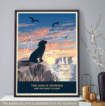 Seaside Spaniel Print. Limited Edition Dog Lover’s Gift, 9 of 12