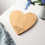 Personalised Heart Shaped Chopping Board, thumbnail 2 of 2