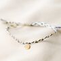 Woven Friendship Bracelet With Gold Plated Heart, thumbnail 3 of 4
