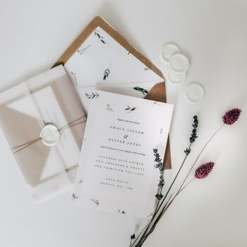 Floral Blush Save The Date, 3 of 4