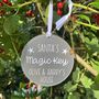 Personalised Santa's Magic Key Acrylic Decoration, thumbnail 1 of 5