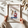 Personalised Grandma And Granddaughter Floral Print, thumbnail 1 of 5