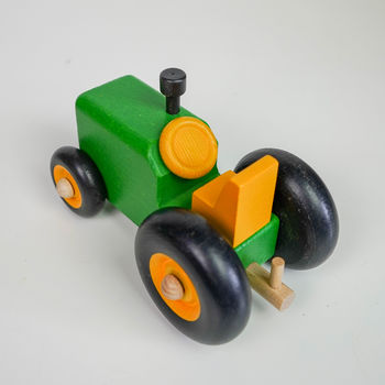 Wooden Tractor And Trailer Toy, 7 of 10