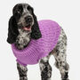 Plain Knitted Purple Dog Jumper, thumbnail 2 of 5