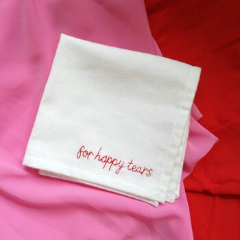 Personalised Hand Embroidered Handkerchief, 9 of 12