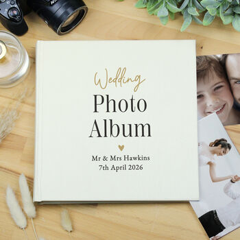 Black And Gold Wedding Album For Couple, 2 of 5