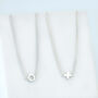 Sterling Silver X Or O Pendant Choker Necklace, thumbnail 1 of 4