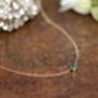 Daisy Nine Carat Gold Elphaba Emerald Necklace, thumbnail 5 of 6