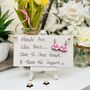 Friends Are Like Bras Card Alternative Sign, thumbnail 2 of 7