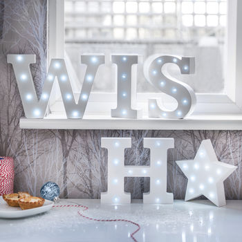 White Light Up Letters, 6 of 12
