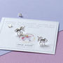 Unicorn Stud Earrings Sterling Silver, thumbnail 3 of 8