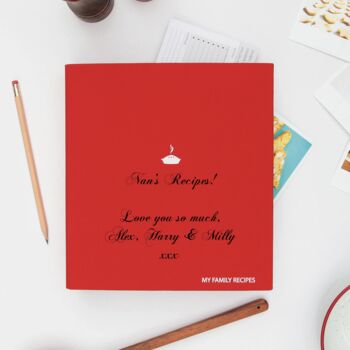 Personalised My Family Recipe Binder, 5 of 5