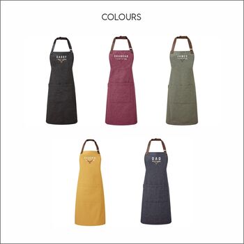 King Of The Barbecue Personalised Luxury Apron, 3 of 8