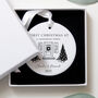 Personalised New Home First Christmas Ceramic Decoration, thumbnail 2 of 4