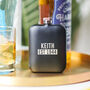 Personalised 80th Birthday Name And Year Hip Flask, thumbnail 1 of 6