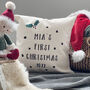 First Christmas Personalised Cushion, thumbnail 1 of 2