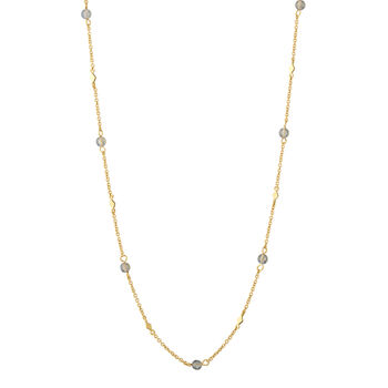 Eos Gold Plated Beaded Labradorite Choker, 2 of 3