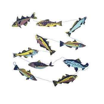 Fish Recycled Paper Garland, 5 of 5