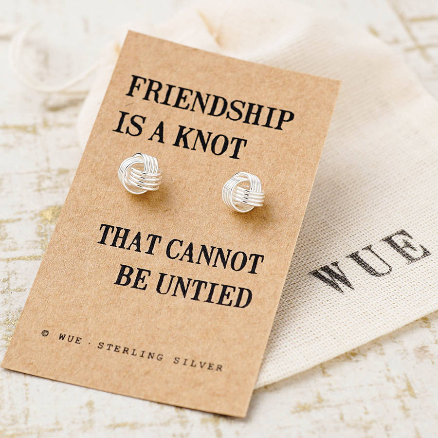 friendship knot silver necklace by wue | notonthehighstreet.com