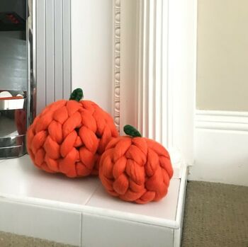 Merino Wool Halloween Pumpkins, 5 of 6