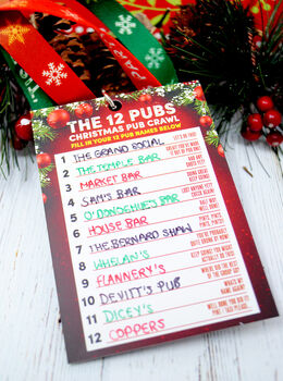 The 12 Pubs Christmas Party Pub Crawl List Vip Lanyard Guides, 3 of 7