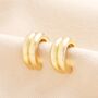Double Ridge Hoop Earrings, thumbnail 1 of 4