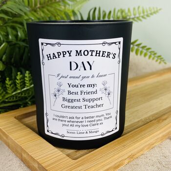 Personalised Mothers Day Biggest Support Candle, 4 of 12