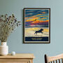 Staffordshire Bull Terrier Limited Edition Beach Sunset Gift Print, thumbnail 3 of 8