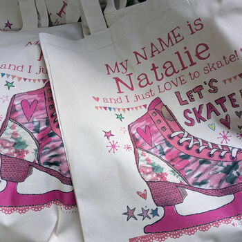 Personalised Love To Ice Skate Bag, 11 of 12