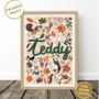 Woodland Animal Name Print Set, thumbnail 9 of 12