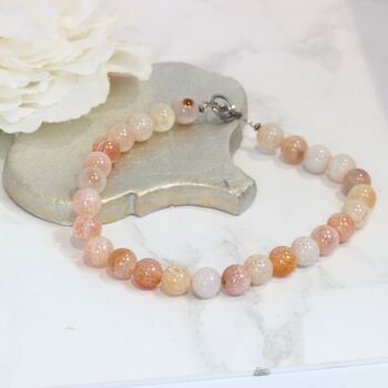 Fire Agate Beaded Choker Necklace, 6 of 7