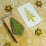 Christmas Tree Rubber Stamp, thumbnail 1 of 3