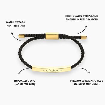 Custom Morse Code Bracelet, 3 of 7