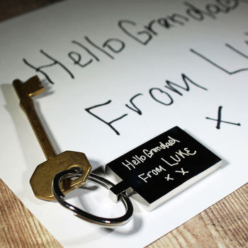 Keyring With A Child's Drawing Or Writing, 3 of 4