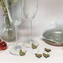 Personalised Five Party Heart Wine Glass Charms, thumbnail 3 of 12