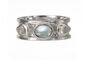 Sterling Silver Mixed Gemstone Drum Ring, thumbnail 1 of 9