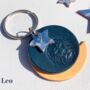 Personalised Zodiac Birthday Leather Keyring, thumbnail 6 of 12