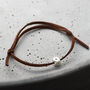Personalised Men’s Silver Cube Leather Bracelet, thumbnail 6 of 12