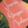 Custom Foil Name Vinyl Decals, Wedding Favor Tags And Flute Decor, thumbnail 5 of 10