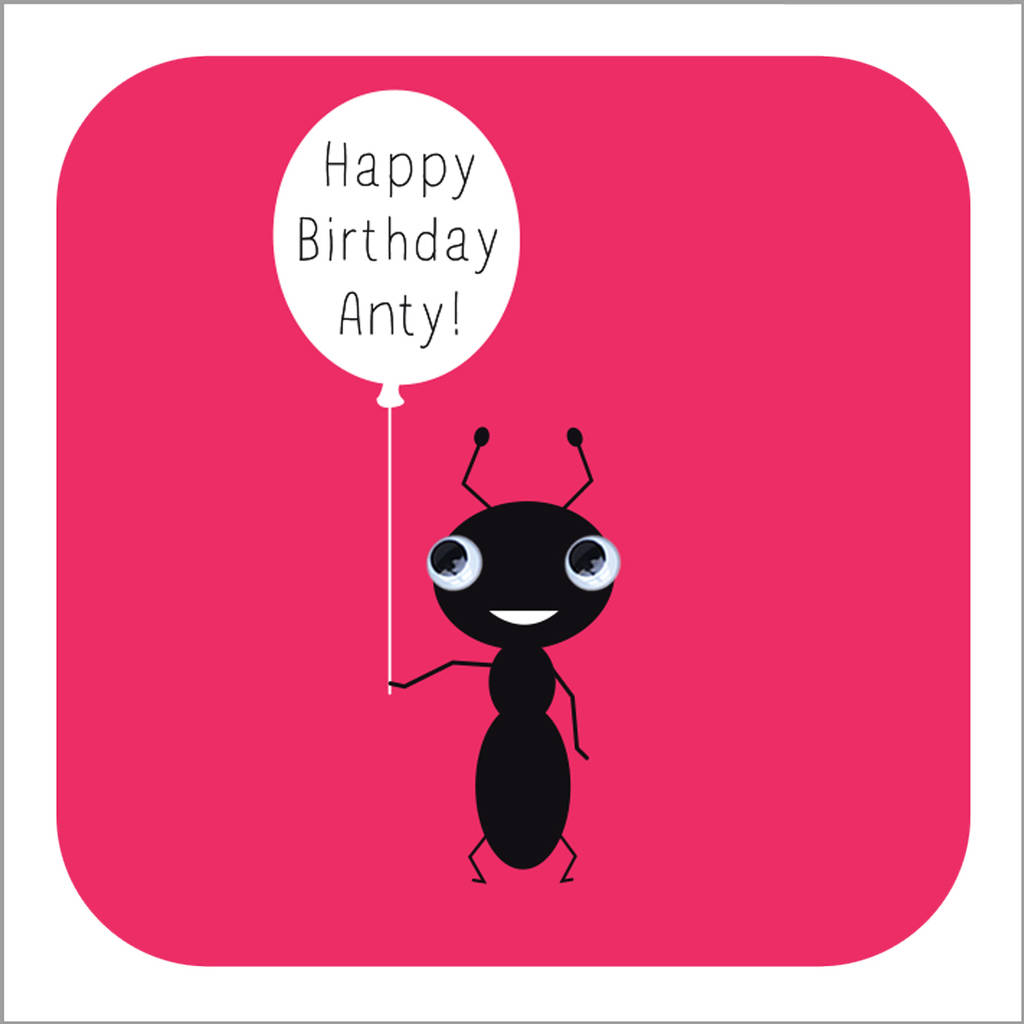 Happy Birthday Auntie Card By StripeyCats