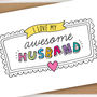 Awesome Husband Card, thumbnail 2 of 3