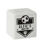 Personalised Football Ceramic Square Money Box, thumbnail 4 of 6