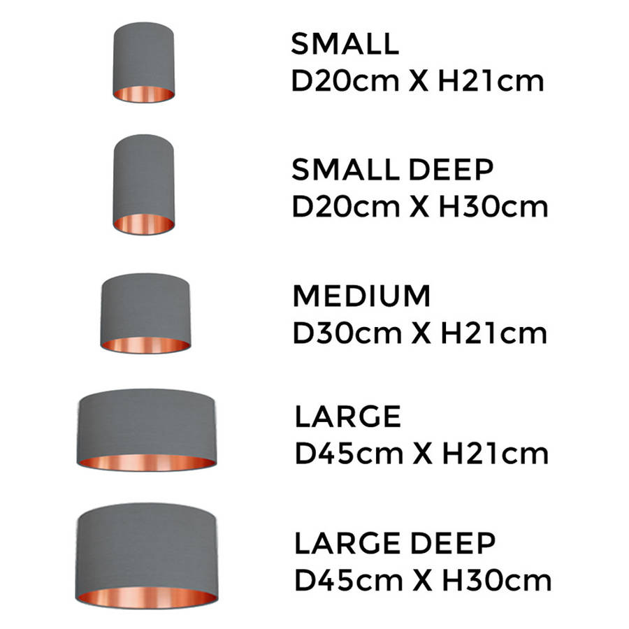 Lamp Shade Size Chart
