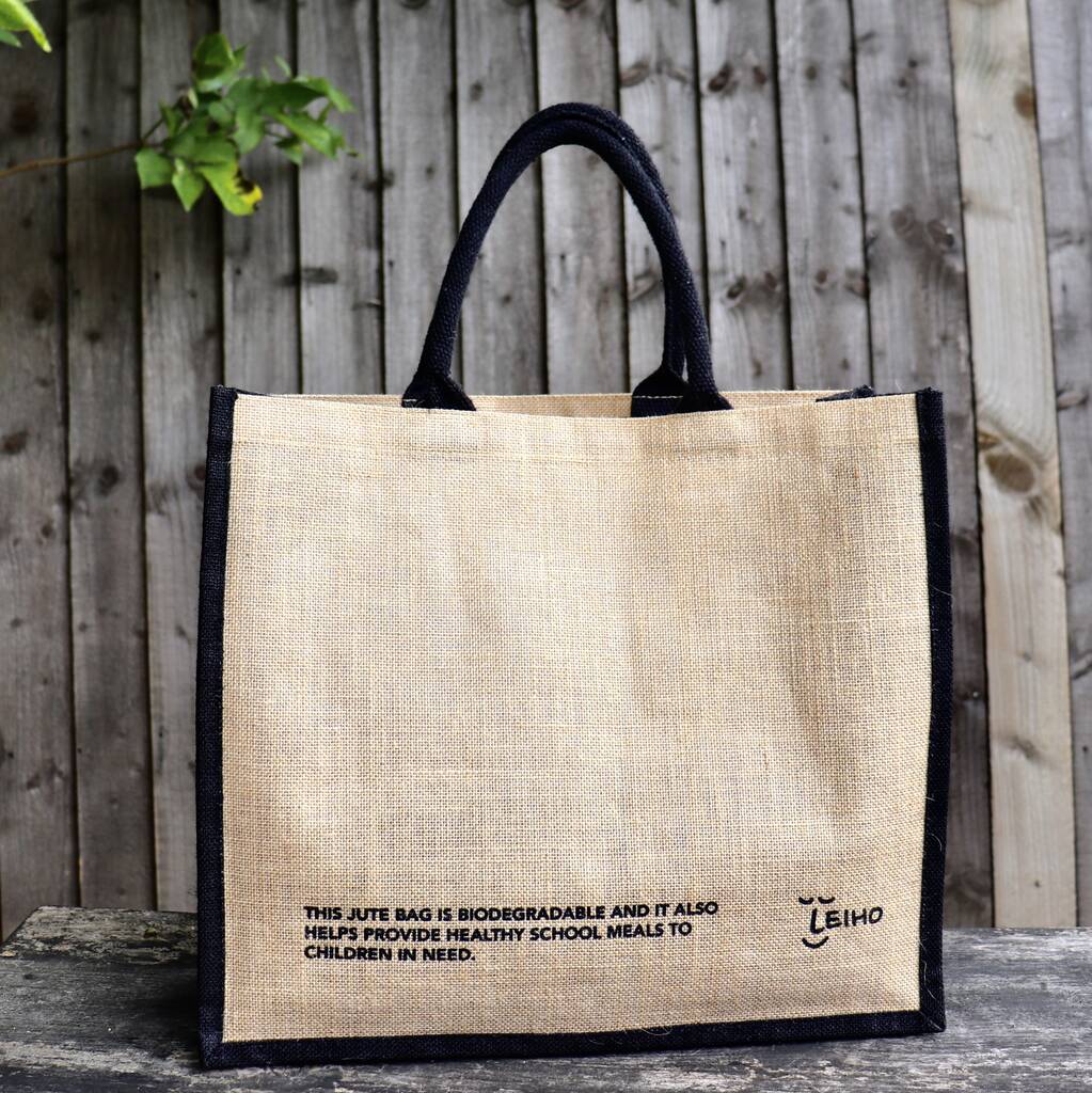 Stylish Eco Jute Shopper Bag With Padded Handles By Leiho ...