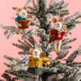Personalised Felt Mouse Christmas Tree Decoration, thumbnail 1 of 10