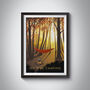 Go Wild Camping Travel Poster Art Print, thumbnail 1 of 8