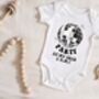 Party Print Disco Ball Baby Sleepsuit, thumbnail 2 of 3