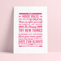 Personalised Family House Rules Print, thumbnail 5 of 7