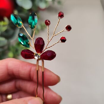 Christmas Hair Pin Set Of Two, 5 of 11